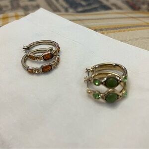 Two pair of earrings